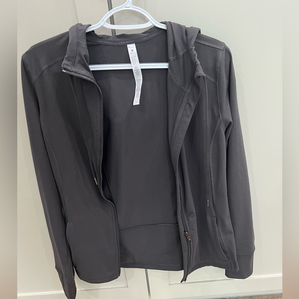CRZ yoga, define jacket, gray, size large (12)